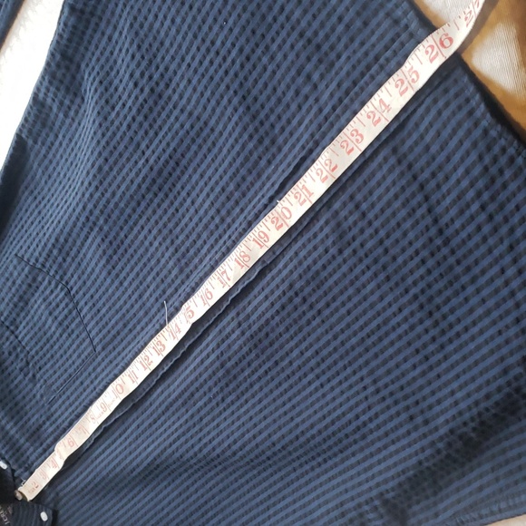 J. Crew Slim Fit Black & Blue Striped LS Button Down Shirt - Picture 8 of 8